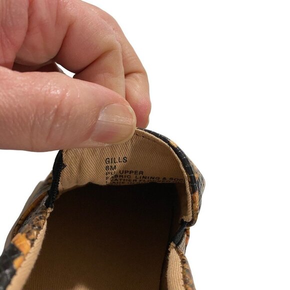 Steve Madden Women Gills Classic Slip-On Fashion Sneaker Yellow Snake Sz 8M - Picture 9 of 9